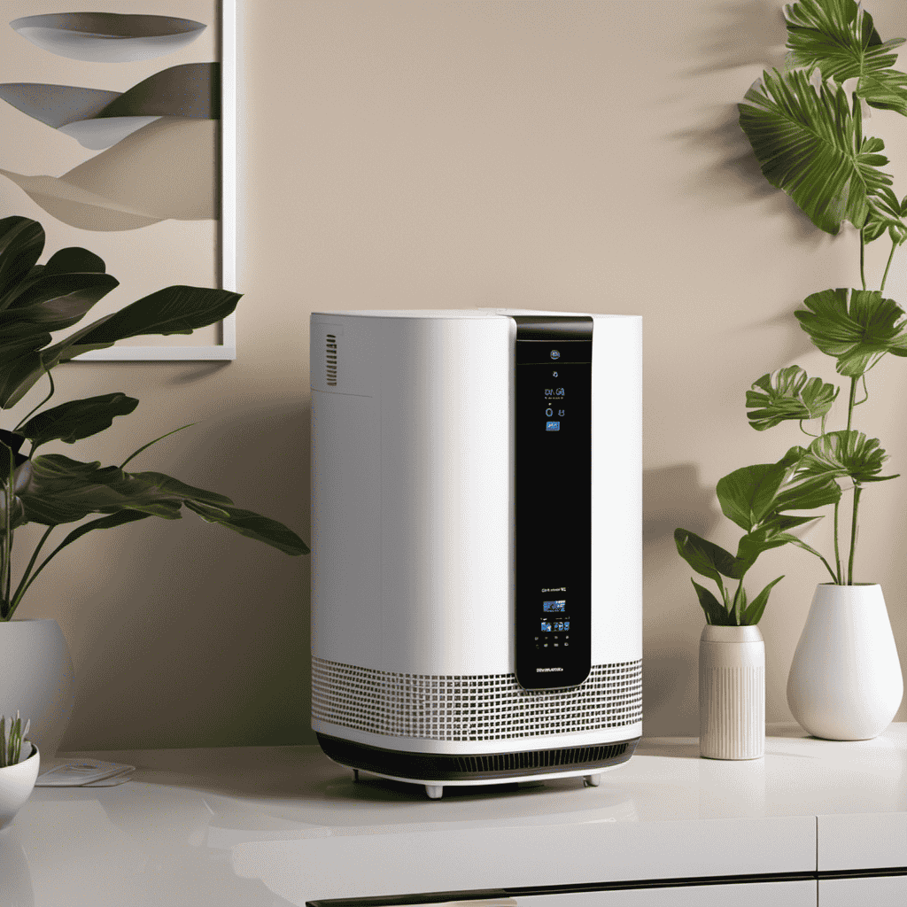 An image showcasing a diverse range of well-maintained, second-hand air purifiers in pristine condition, arranged neatly on a clean surface