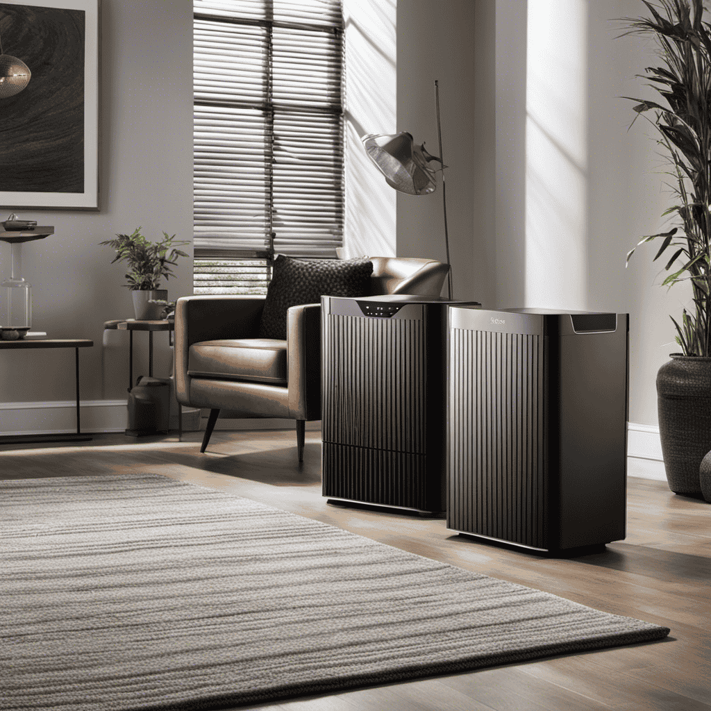 An image showcasing the Winix 5300-2 and 5500-2 air purifiers side by side, highlighting their unique features such as filtration systems, control panels, and design elements
