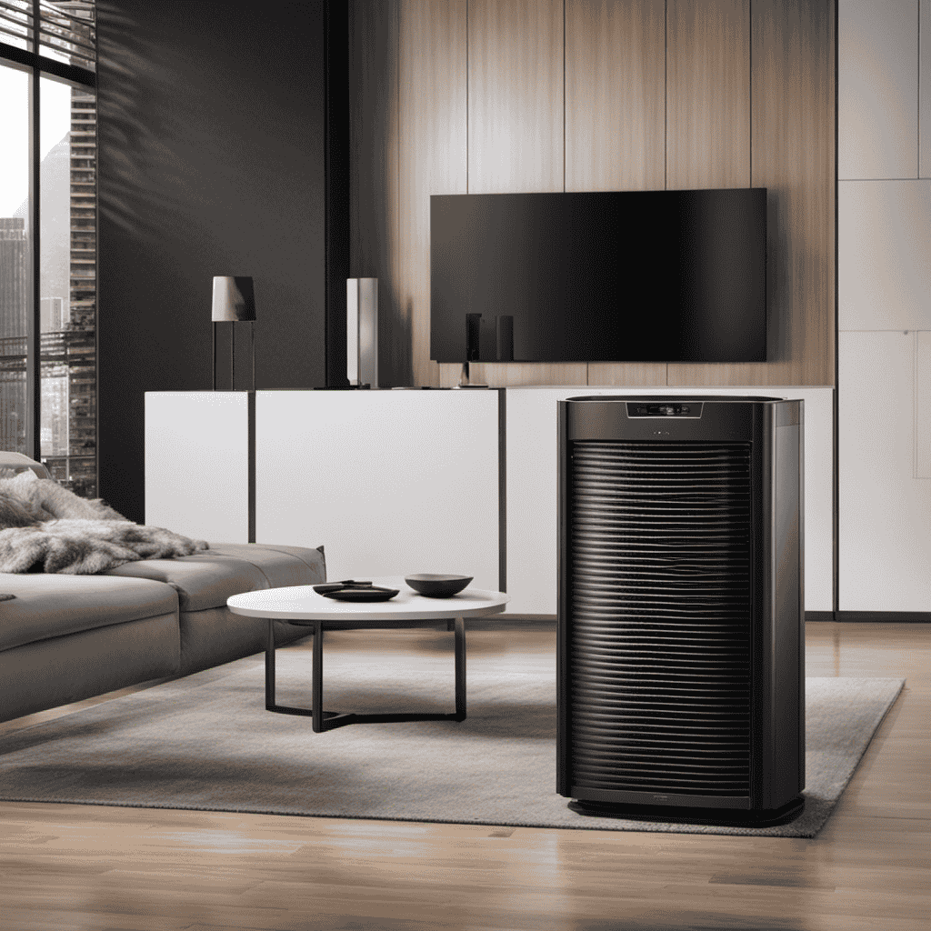 An image showcasing the Platinum Air Purifier's filter system