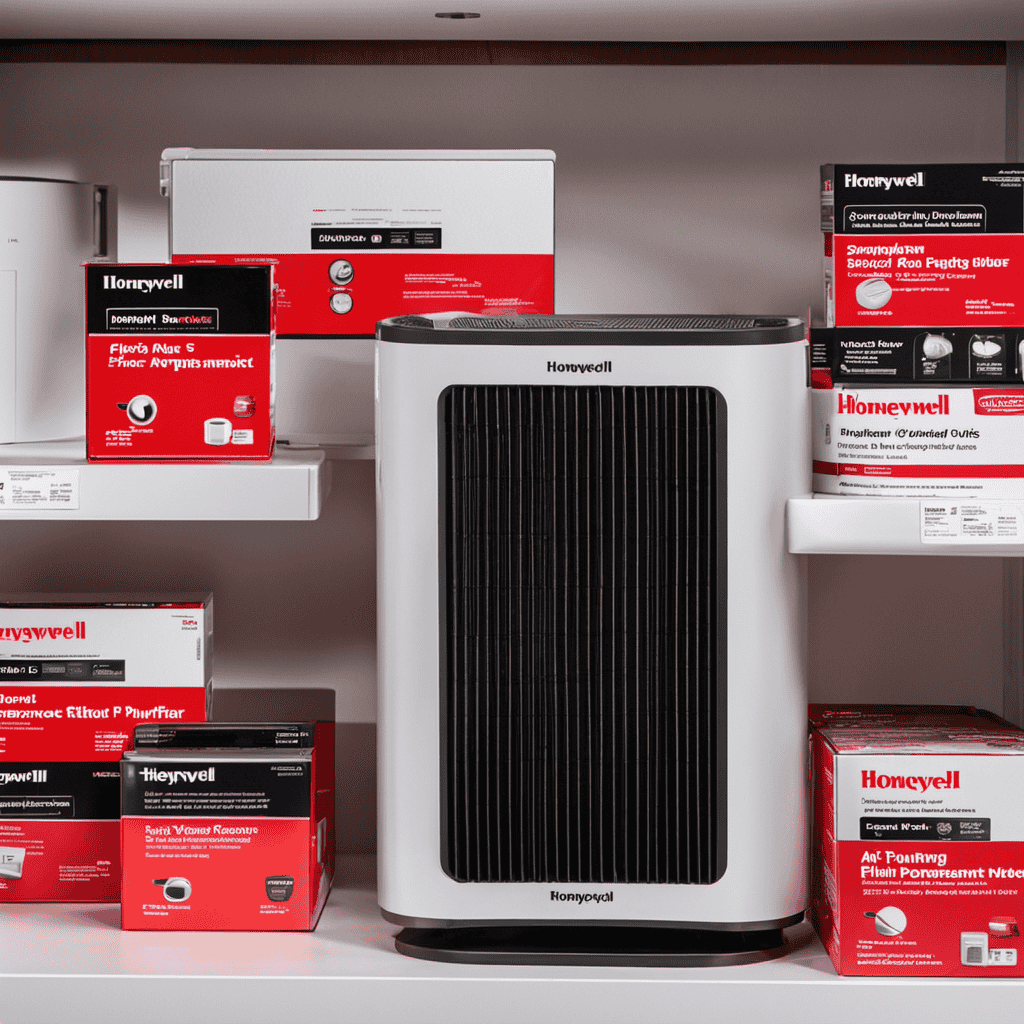 An image showcasing the Honeywell Air Purifier Model 83332 Replacement Filter 24500