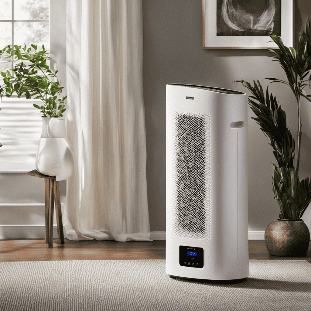 An image showcasing a diverse range of air purifiers in a well-lit room