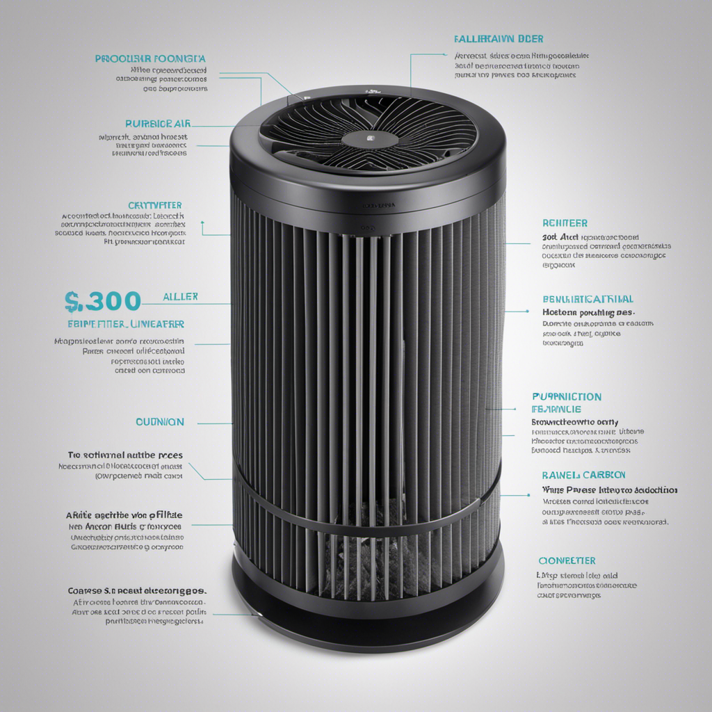 An image showing an air purifier diagram, illustrating its intricate internal system