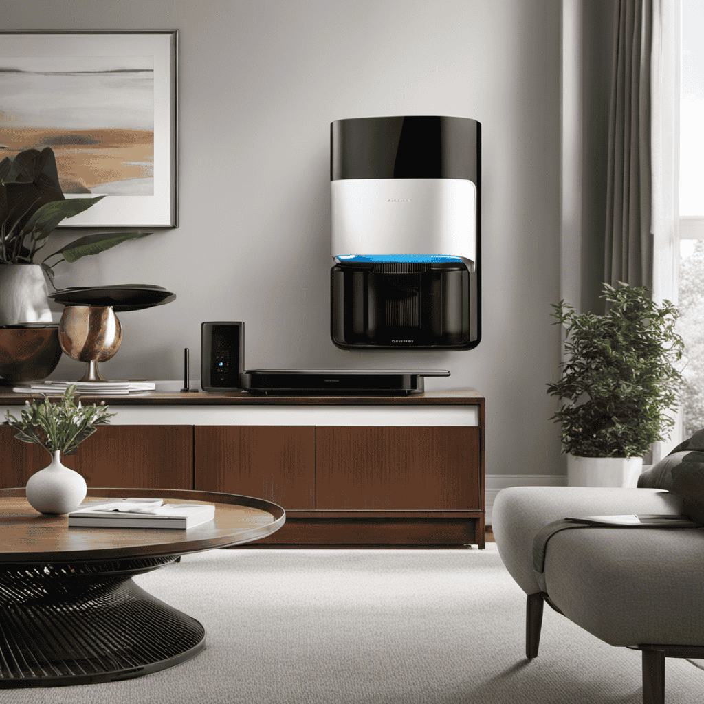 An image featuring the sleek and modern design of the AeraMax 190 Air Purifier, highlighting its cutting-edge features and advanced technology