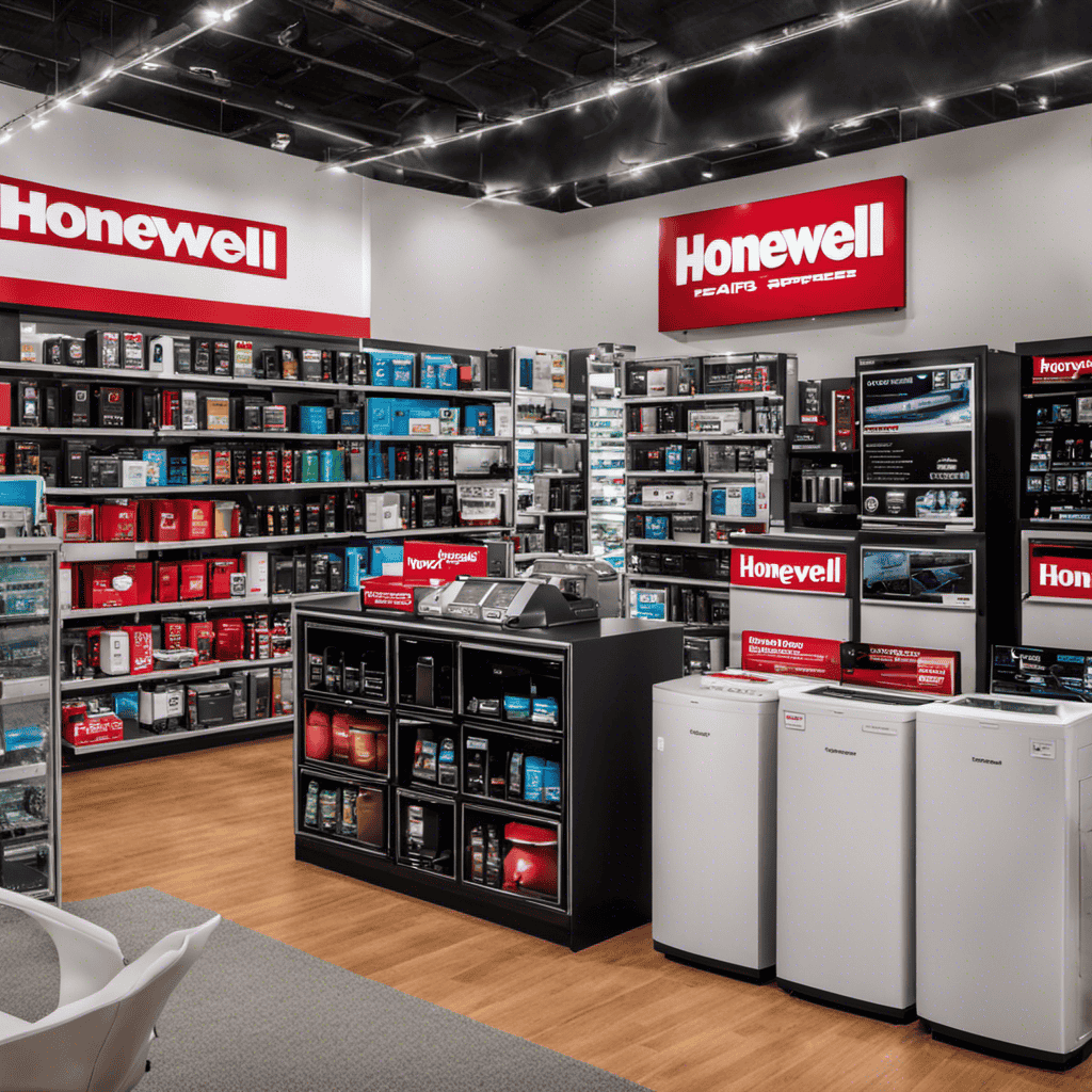An image showcasing a bustling interior of a Redding, CA home appliance store