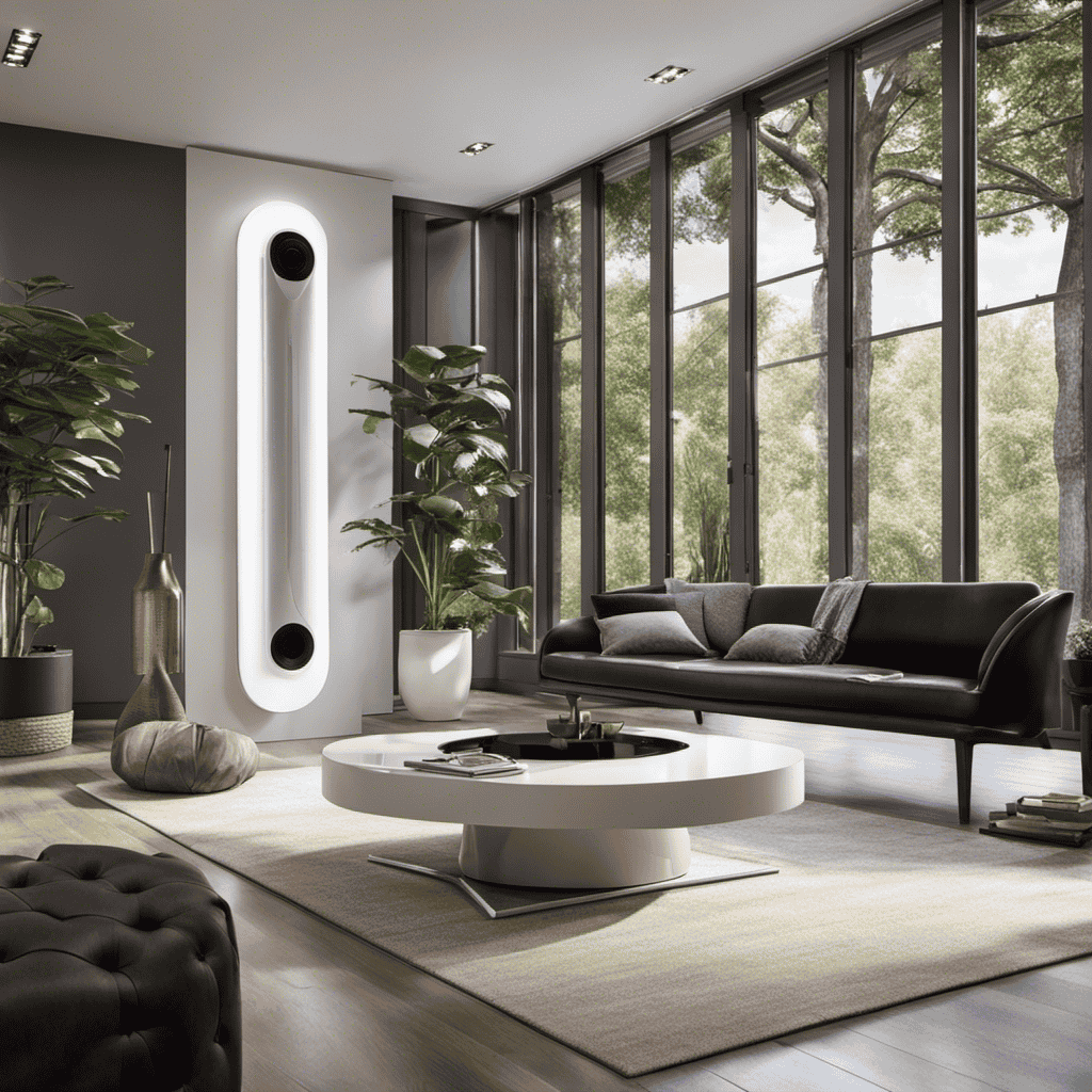 An image that showcases a spacious living room with an abundance of natural light