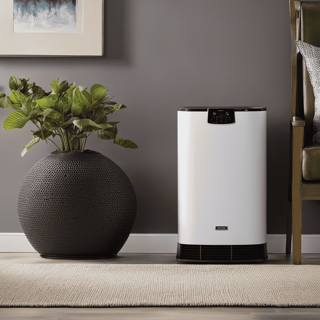 An image showcasing the Kenmore Air Purifier Model 120224 with various air filter options surrounding it