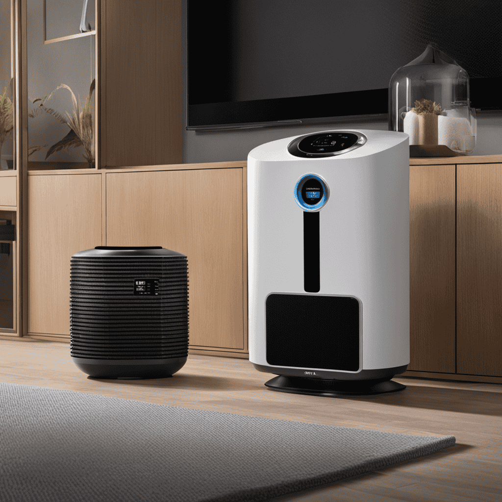 An image that showcases various air purifiers equipped with AF-10 filters