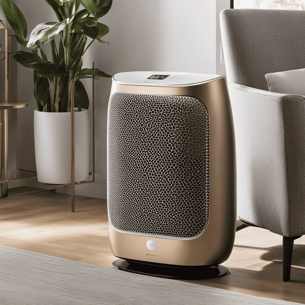 An image showcasing multiple high-quality HEPA air purifiers side by side, displaying their sleek designs, varying sizes, and advanced features such as touchscreens, customizable settings, and indicator lights