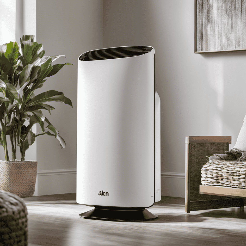 An image that showcases the precise installation process of the Alen Air Purifier 350 filter
