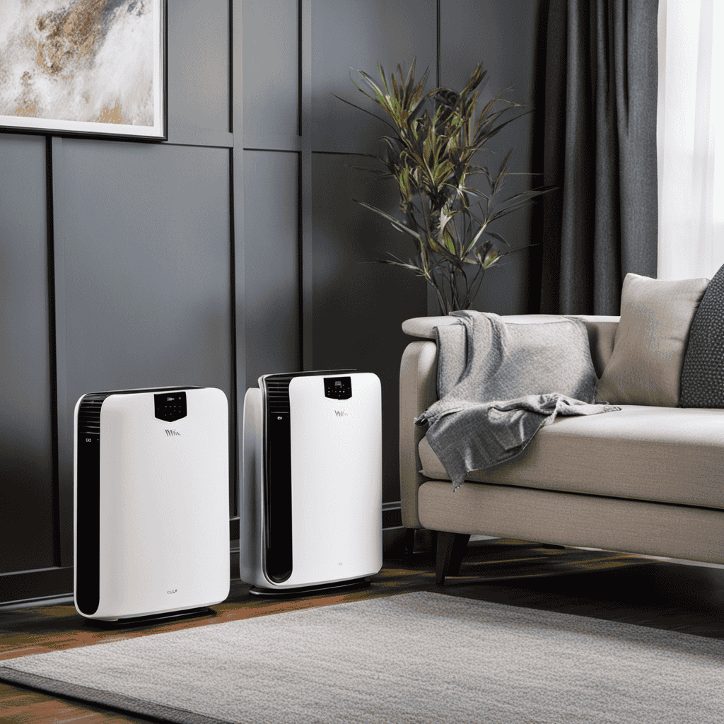 An image showcasing three Winix air purifiers side by side, emphasizing their unique features and designs