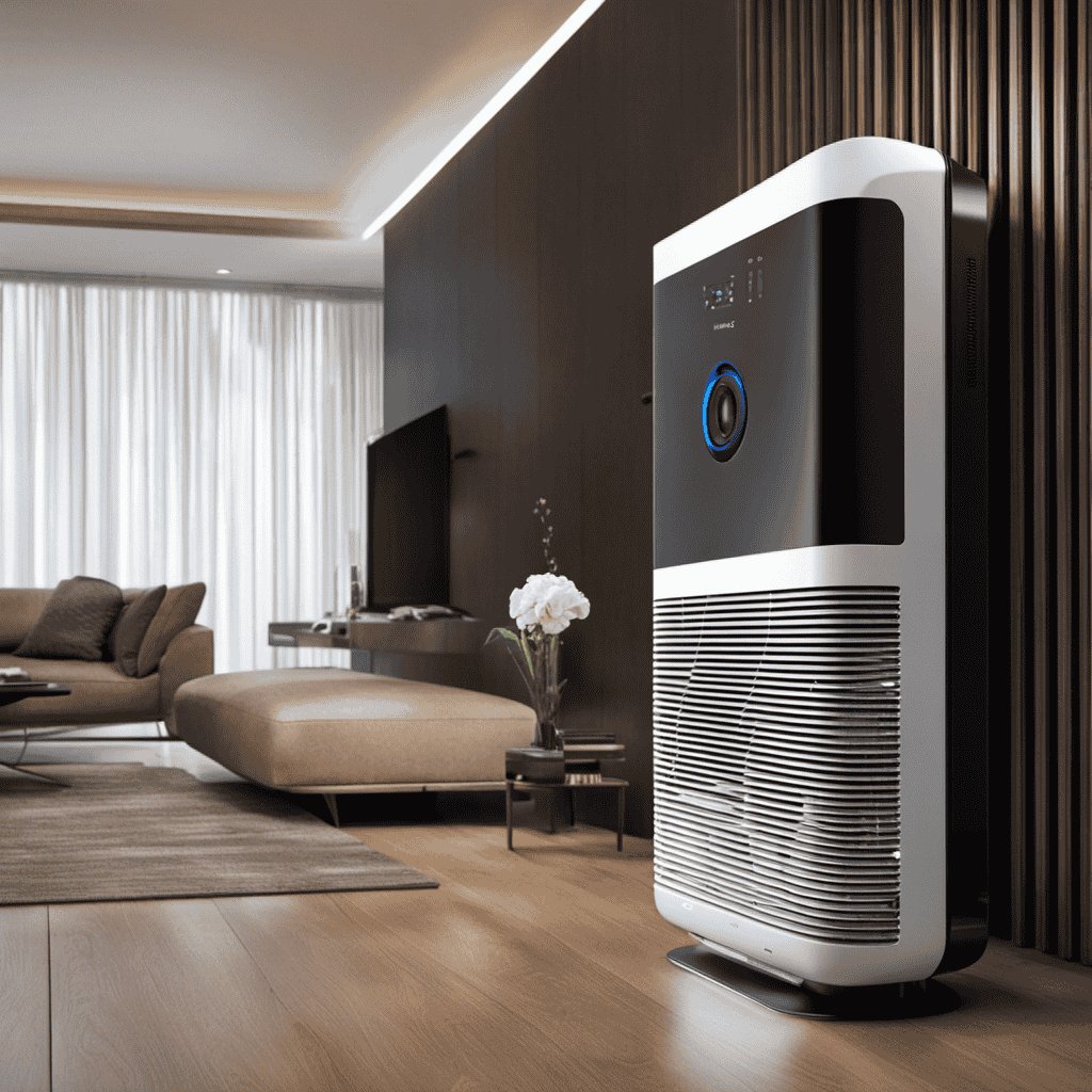 An image that showcases the intricate, state-of-the-art technology of the Duct Pure Air Purifier