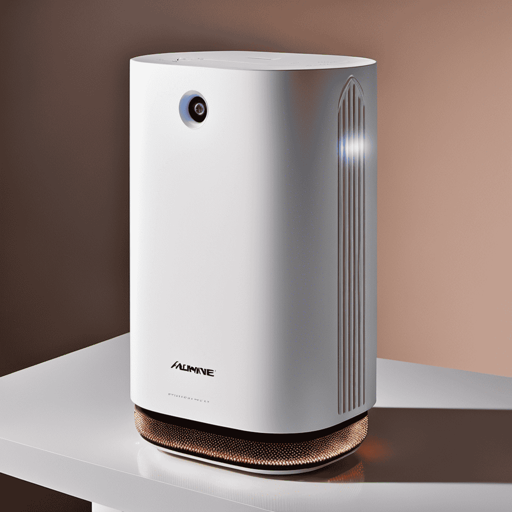 An image showcasing an Alpine air purifier emitting a series of mesmerizing sparks