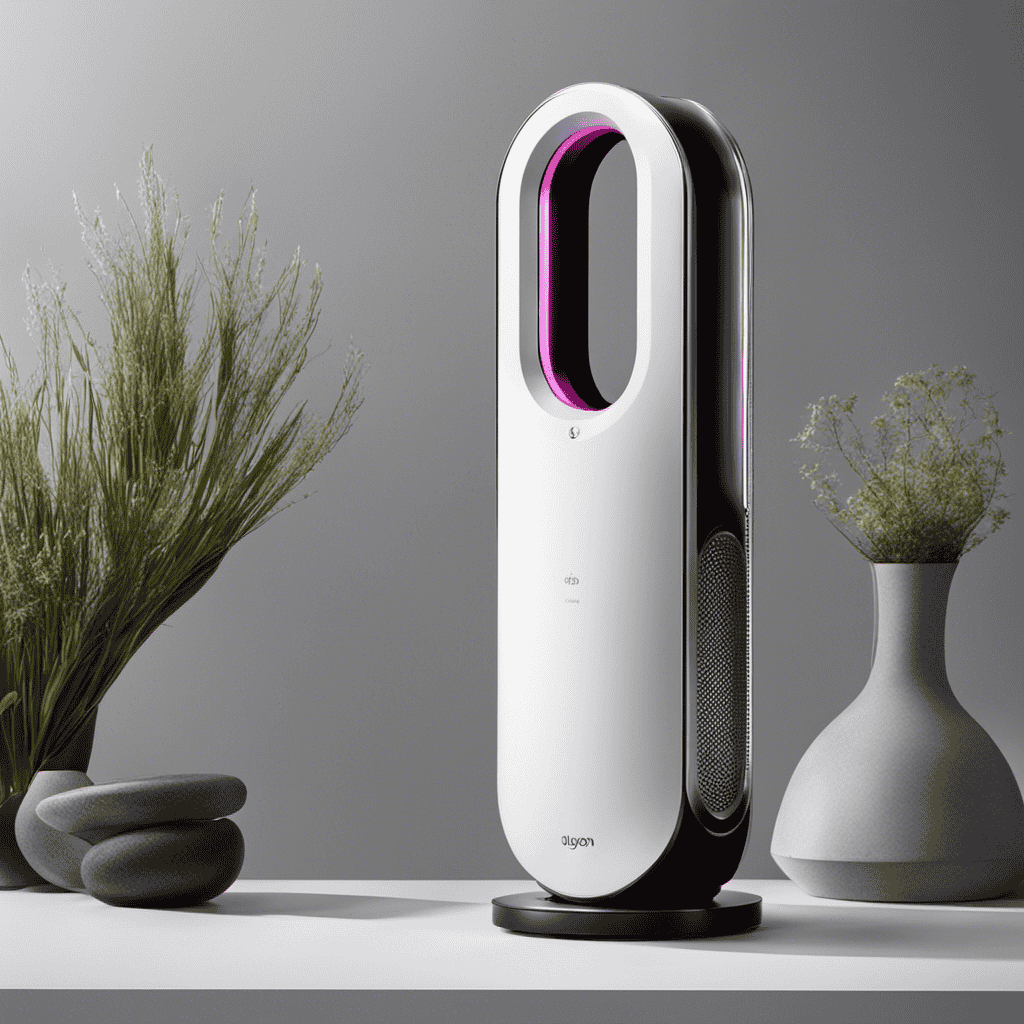 An image featuring a Dyson air purifier with a digital display showing "999" as the reading