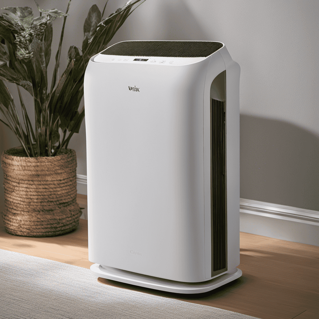 An image showcasing the step-by-step process of changing the filter in a Winix Air Purifier