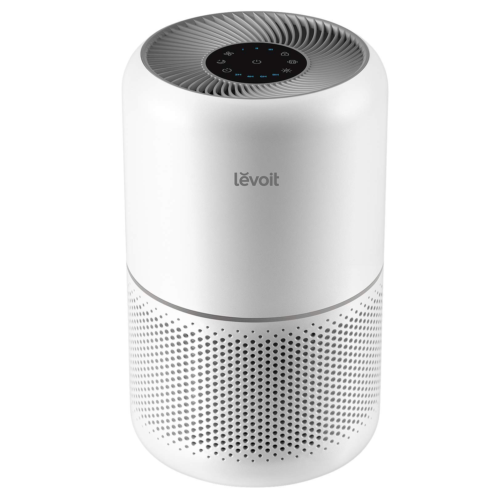 LEVOIT Air Purifier for Home Allergies Pets Hair in Bedroom, Covers Up to 1095 Sq.Foot Powered by 45W High Torque Motor, 3-in-1 Filter, Remove Dust Smoke Pollutants Odor, Core 300, White Cream White