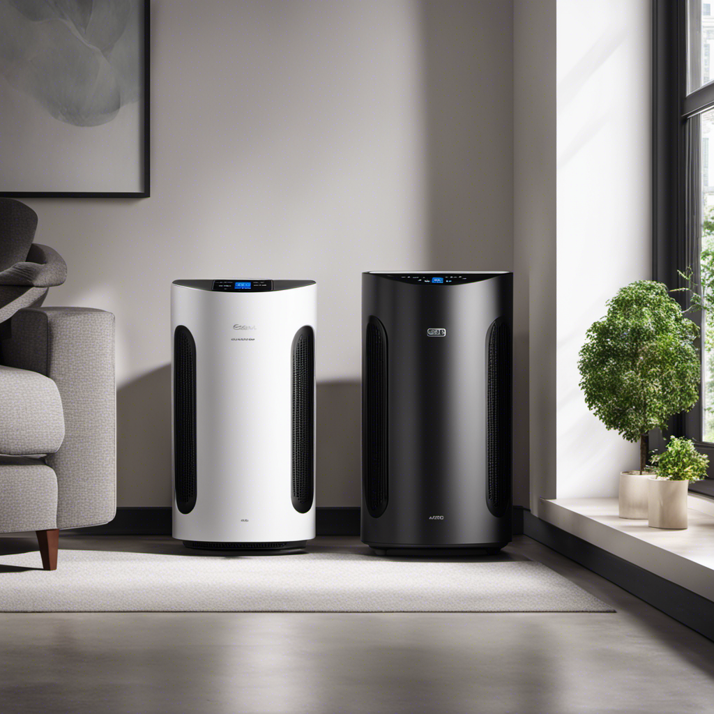 An image showcasing the energy-saving modes of air purifiers