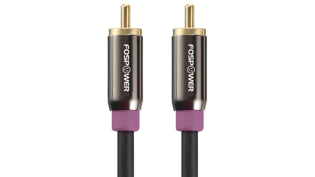 10 foot subwoofer rca cable