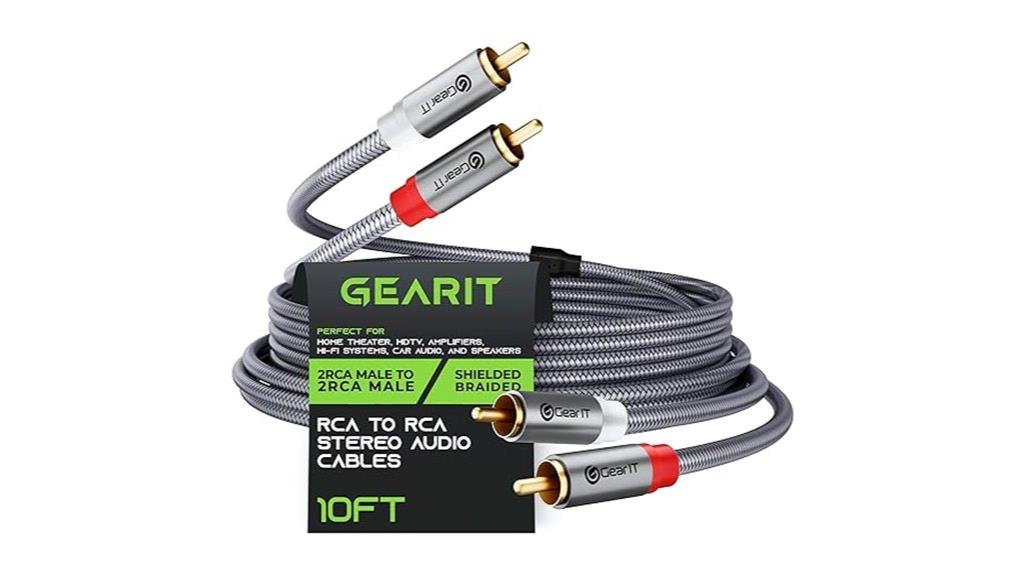 10ft rca stereo cable