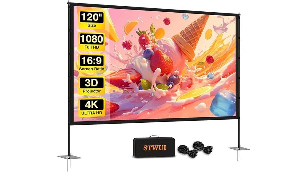 120 inch portable outdoor screen