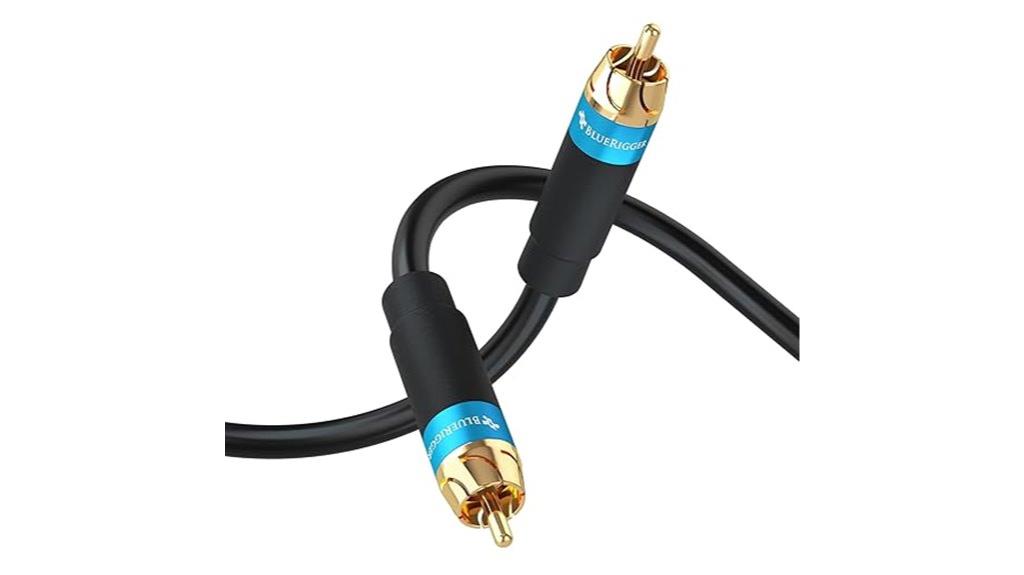 15 foot dual shielded gold plated