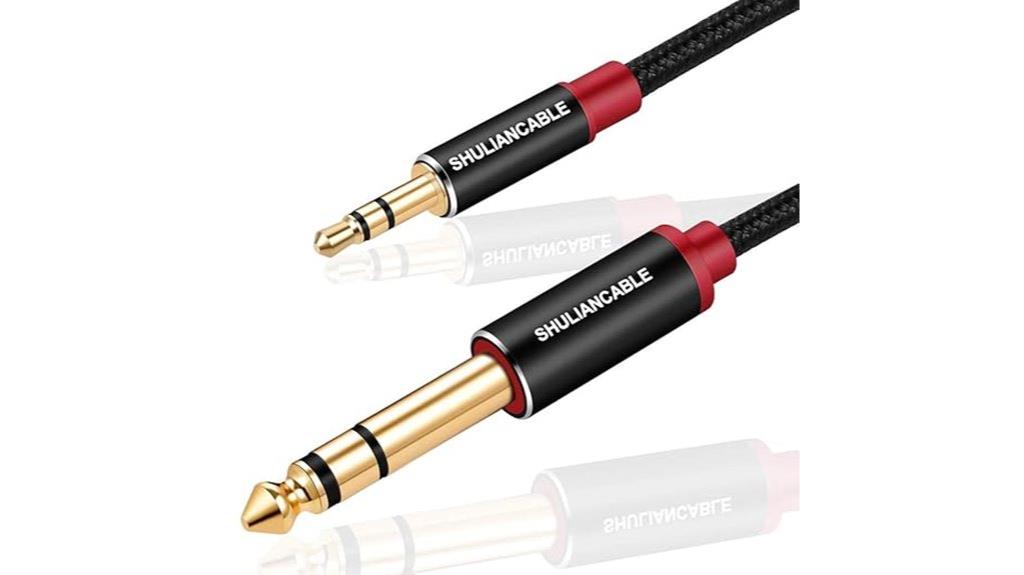 3 5mm to 6 35mm cable