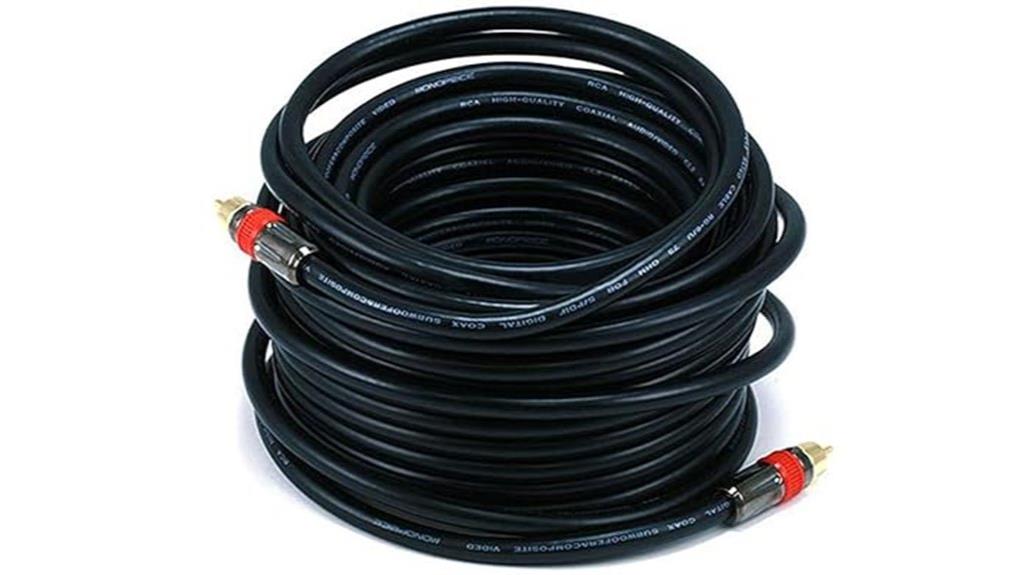 50 feet rca coax cable