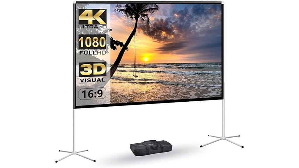 80 inch 4k portable screen