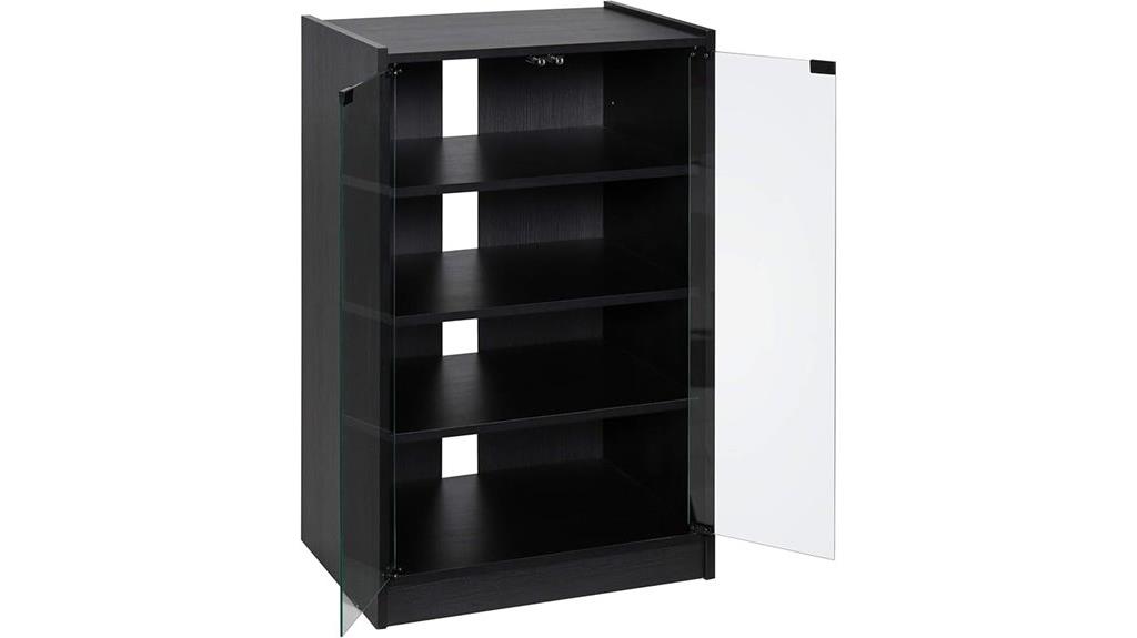 adjustable shelves cable management