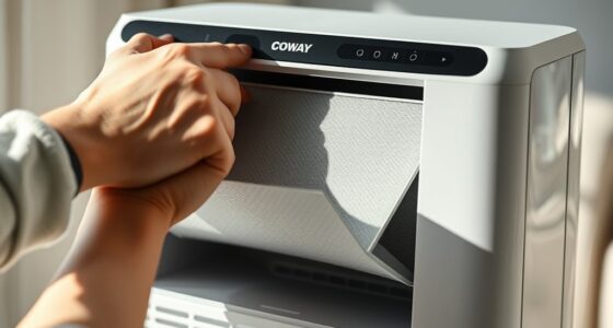 clean coway air purifier