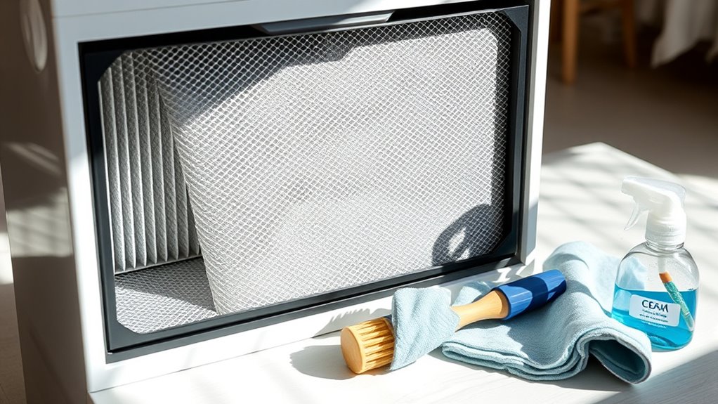 clean filters for optimal airflow