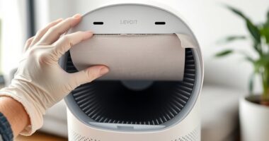 clean levoit air purifier