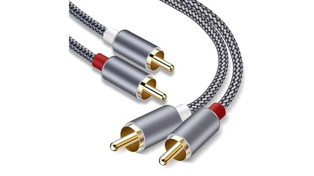 dual male rca cables