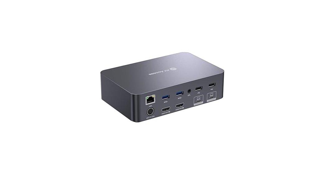 dual monitor usb c dock