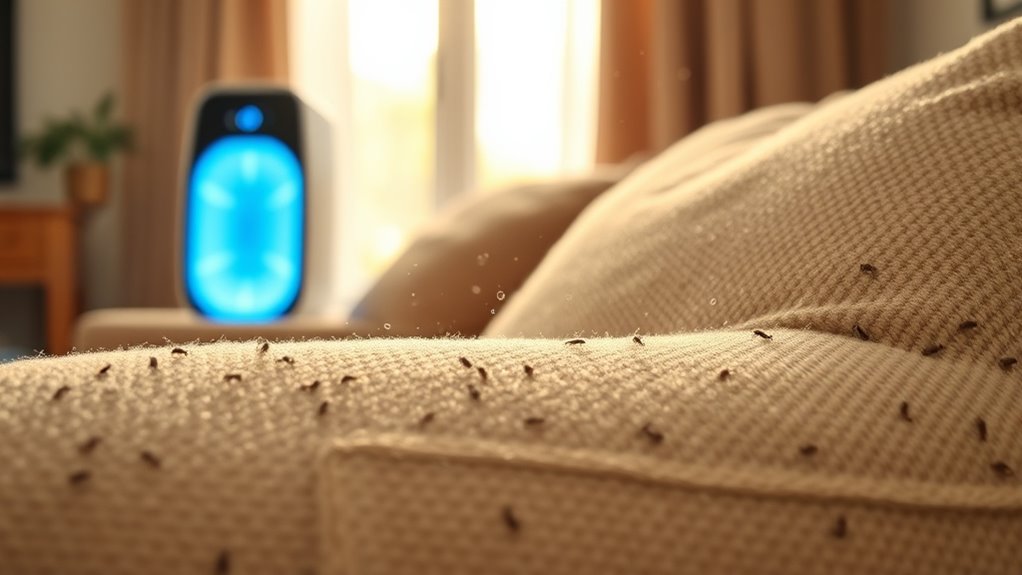 dust mites trigger allergies indoors