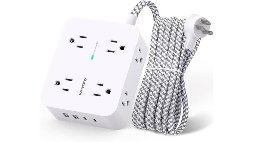 eight outlets four usbs