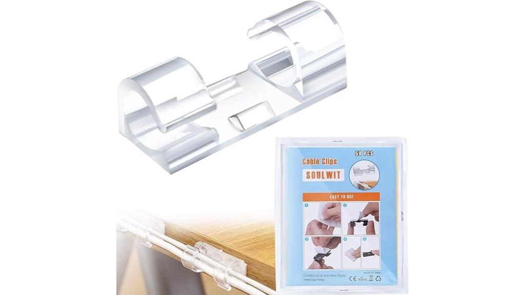 fifty cable management clips