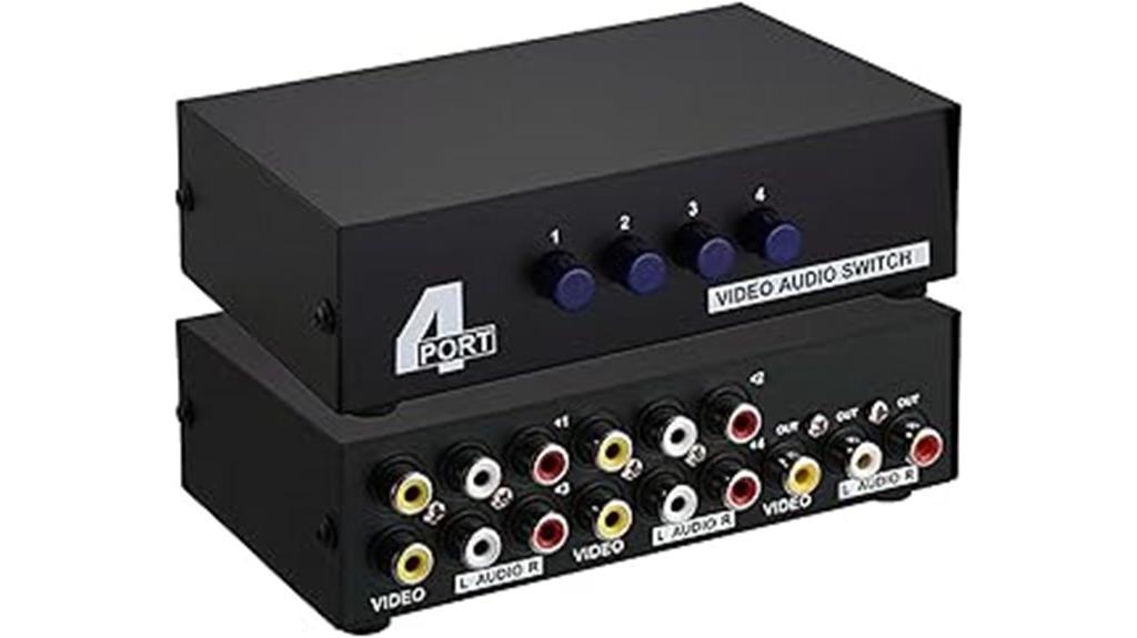 four device rca switch