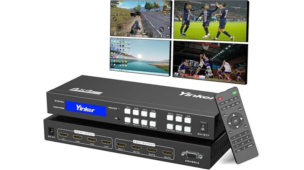 four hdmi inputs switch