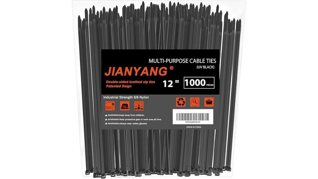 heavy duty 12 inch zip ties
