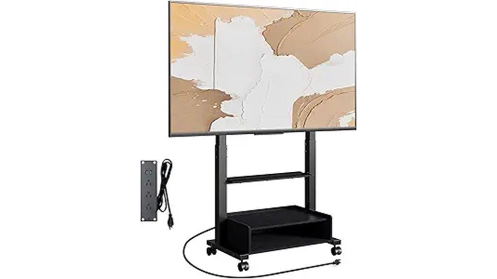 heavy duty mobile tv stand