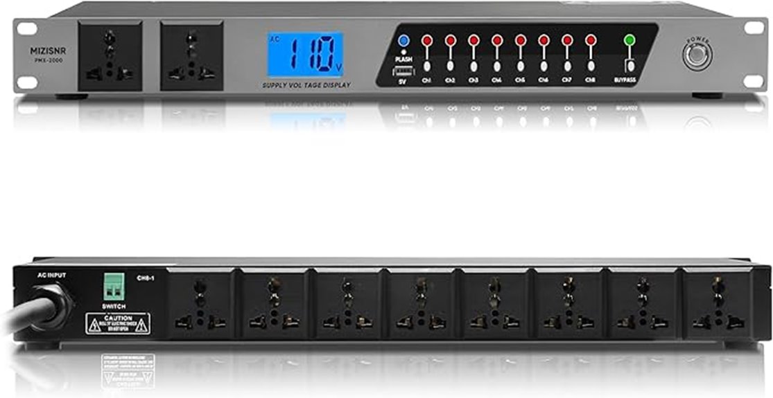 high current audio power strip
