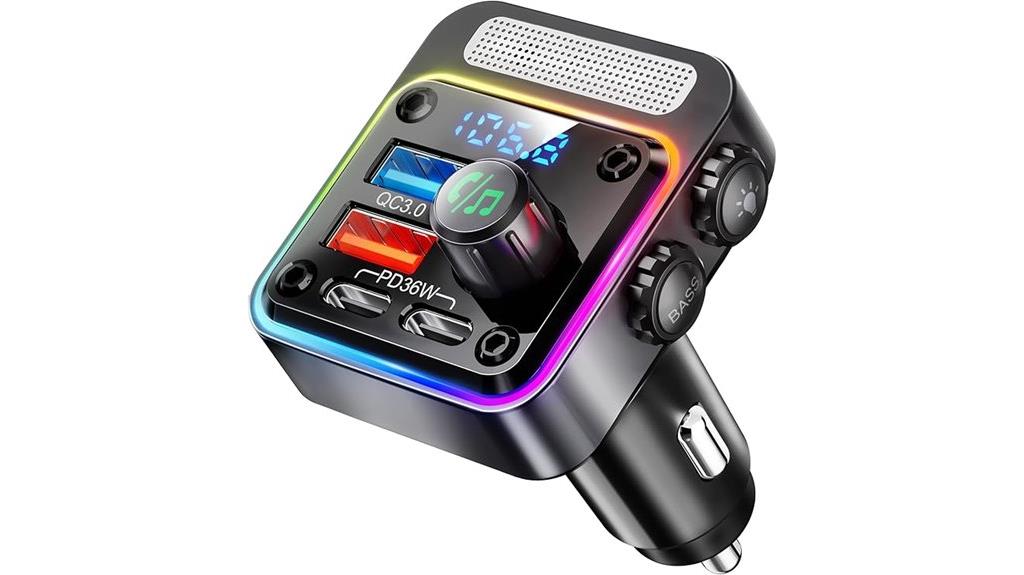 high power bluetooth car adapter