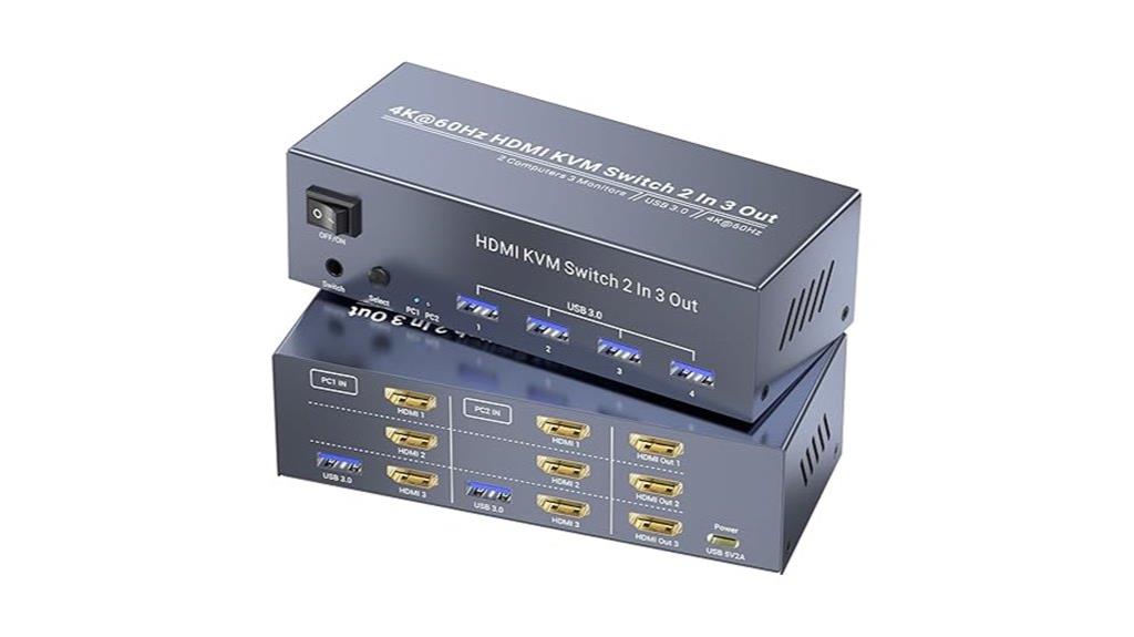 high resolution three monitor switch