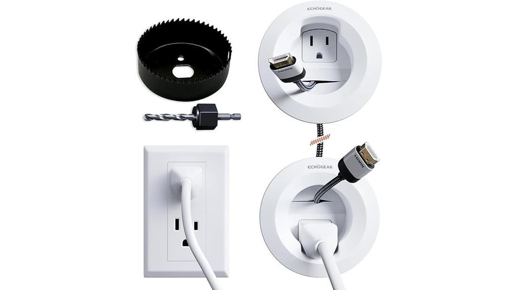 in wall cable management