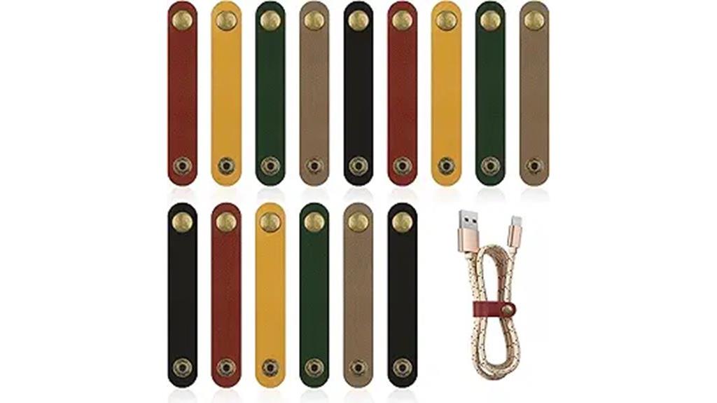 leather cord organizer set