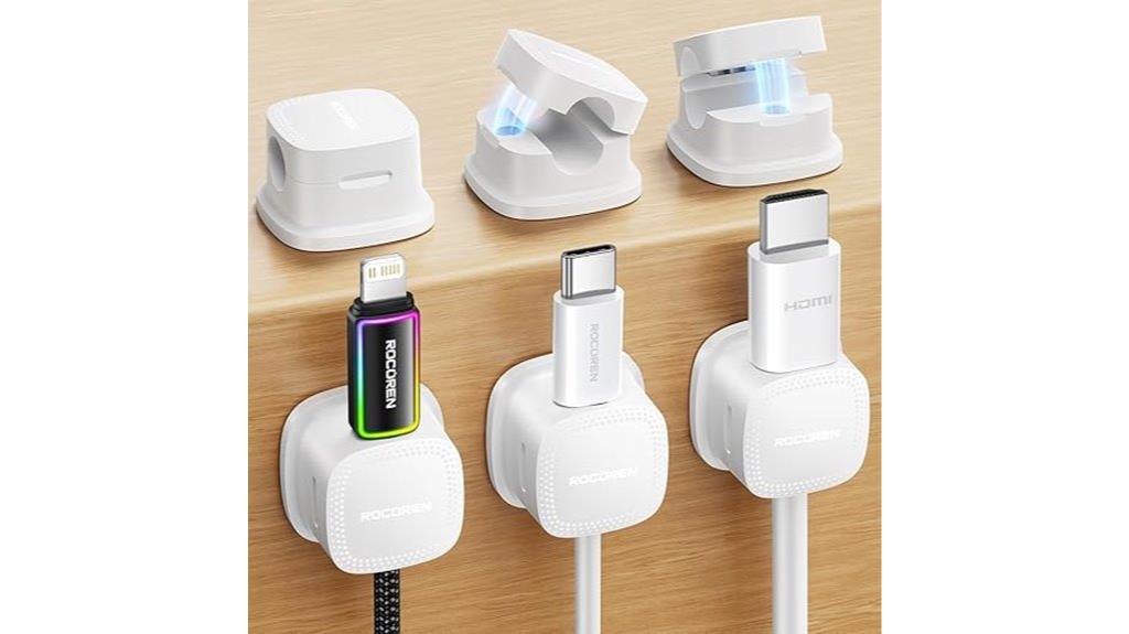 magnetic cable management clips