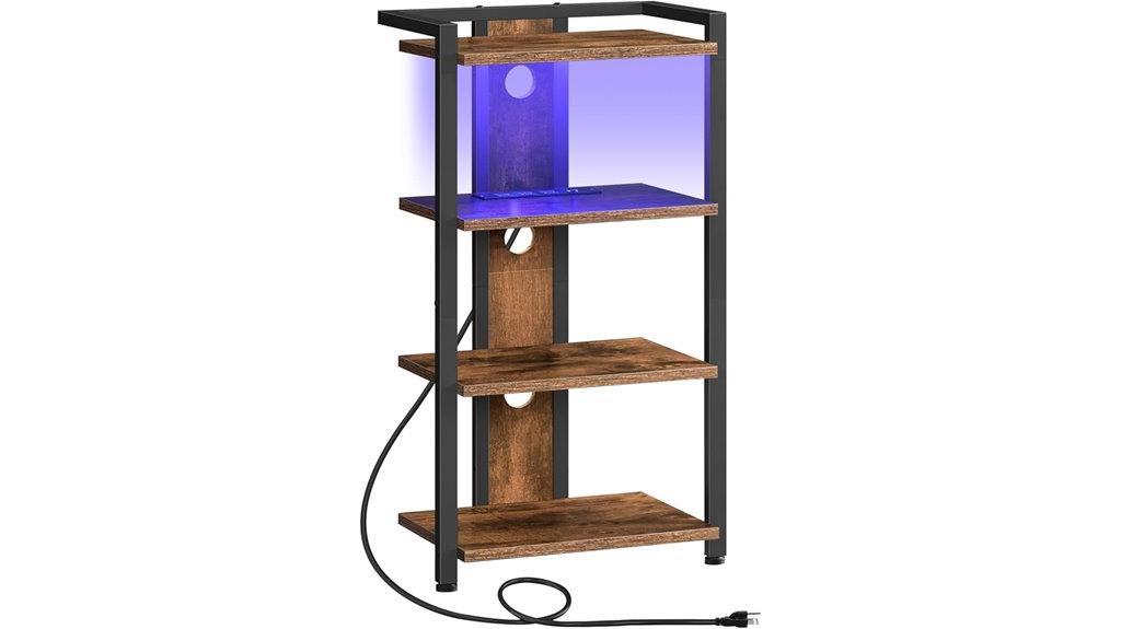 media stand with charging