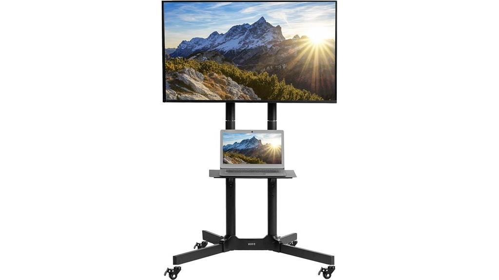 mobile tv cart for large screens