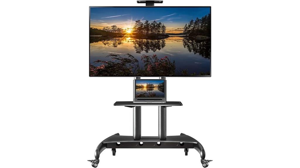 mobile tv cart for large screens