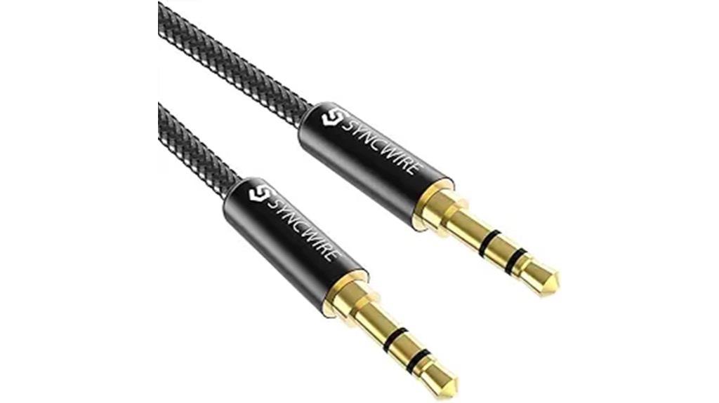 nylon braided aux cable